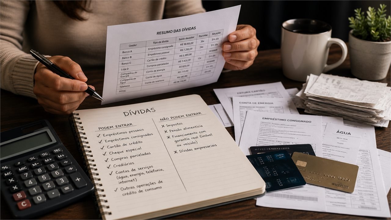 Quais dívidas podem ser incluídas no superendividamento?